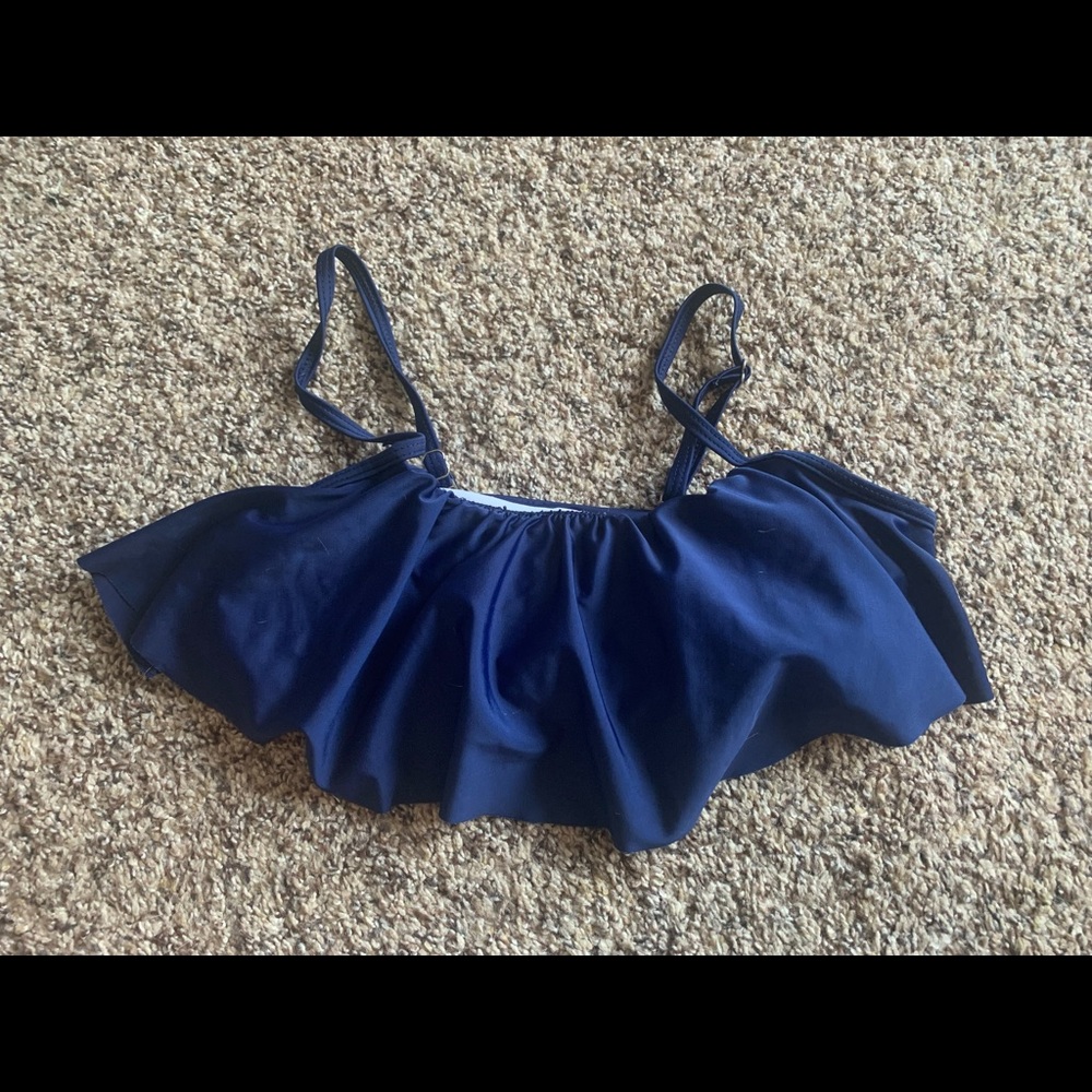 flowy dark blue top